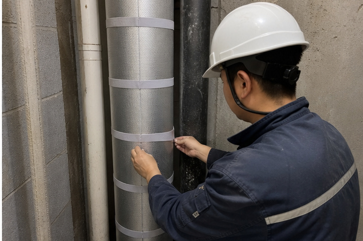 06|管道隔音施工:花小钱把楼上冲水声挡在墙里相关示意图
