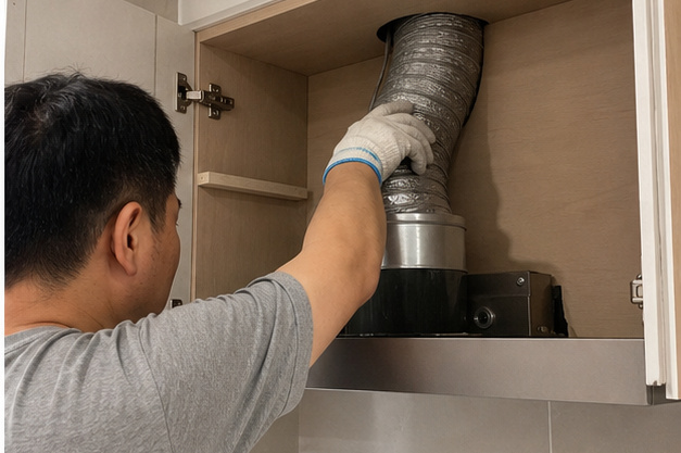 15|厨房电器安装:油烟机不是装上就算,排烟路得先走通相关示意图